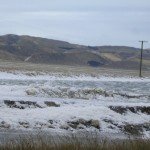 foam from salt ponds - not snow!